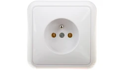 COSMO Gniazdo pojedyncze z/u białe 300432