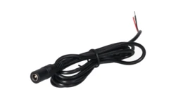 Gniazdo DC 5.5x2.1 przewód czarny 150cm 22awg