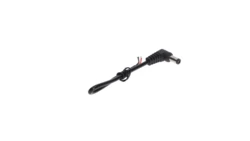 Wtyk DC 5.5X2.1 kątowy czarny 15cm 22awg