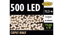 Lampki Bulinex 500led białe ciepłe 12,5m