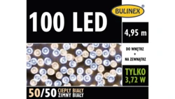 Lampki Bulinex 100led mix biały zimny/bi ały ciepły 4 95m sznur