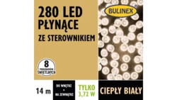 Lampki Bulinex 280led białe ciepłe 14,00 m sznur