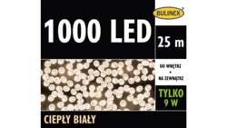 Lampki Bulinex 1000led białe ciepłe 25m