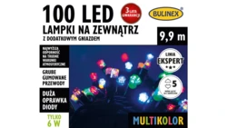 BULINEX 100 LED LAMPKI MULTIKOLOR 9 9M N A ZEWNĄTRZ