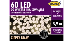 BULINEX 60LED NIEBIESKI 5 9M NA BATERIE+ WYŁ.CZASOWY