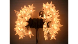 Lampki Bulinex gwiazdki silikonowe 50led białe zimne 4 9m