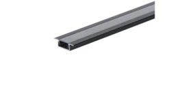 Profil led Basic Plus 3m czarny z osłoną przeźroczystą CLF