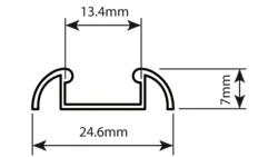 Profil led Basic Max 3m anodowany z osłoną przeźroczystą CL