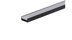 Profil led Glaze 3m czarny z osłoną mleczną ML