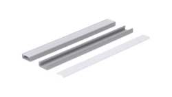 Profil led PCV Line Slim 16x7 1m szary ML