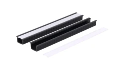 Profil led PCV Fuga 16x11 1m czarny ML
