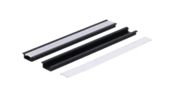Profil led PCV Fuga Slim 16x7 3m czarny ML