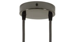 ROZETA DECO 2X METAL CYLINDER CZARNA PER ŁA