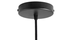 ROZETA DECO 1X METAL CYLINDER CZARNA