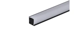 Profil led Corner Q 2m czarny z osłoną mleczną ML
