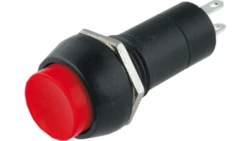 WŁĄCZNIK DO OBUDOWY OKRĄGŁY CZERWONY (12 mm)