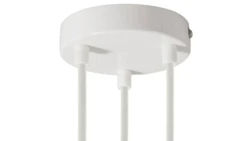 ROZETA DECO 3X METAL CYLINDER BIAŁA