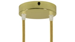 ROZETA DECO 2X METAL CYLINDER ZŁOTA