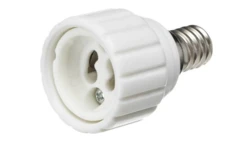 Adapter przejściówka do żarówki E14 - GU10 ceramiczny