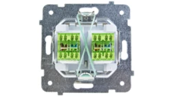 KARO Gniazdo komputerowe podwójne RJ45 kat.5e MMC ecru perłowy GPK-2S/K/m/42