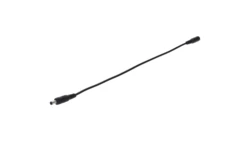 Przedłużka DC 5.5/2.1 1W-1G czarna 150cm 22/20awg