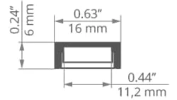 Profil led MICRO-PLUS 1m czarny anodowany Kluś ( bez osłony )