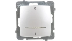 KARO Łącznik podwójny z podświetleniem srebrny perłowy ŁP-11SS/m/43