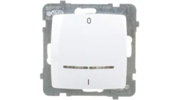 KARO Łącznik podwójny z podświetleniem biały ŁP-11SS/m/00