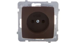 KARO Gniazdo pojedyncze b/u czekoladowy metalik GP-1S/m/40