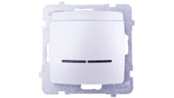 KARO Łącznik hotelowy z podświetleniem srebrny perłowy ŁP-15SS/m/43