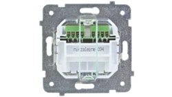 KARO Gniazdo telefoniczne podwójne RJ11 niezależne ecru perłowy GPT-2SN/m/42