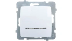 KARO Gniazdo pojedyncze z/u Schuko białe GP-1SS/m/00