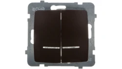 KARO Łącznik świecznikowy z podświetleniem czekoladowy metalik ŁP-2SS/m/40