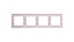 KARO Ramka poczwórna do łączników IP44 ecru perłowy RH-4S/42
