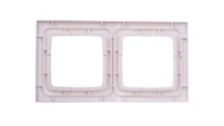 KARO Ramka podwójna do łączników IP44 ecru perłowy RH-2S/42