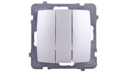 KARO Łącznik potrójny srebrny perłowy ŁP-13S/m/43