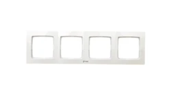 KARO Ramka poczwórna do łączników IP44 biała RH-4S/00