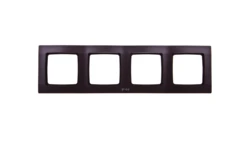 KARO Ramka poczwórna do łączników IP44 czekoladowy metalik RH-4S/40