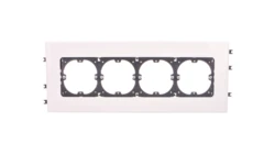 DLP Uchwyt do montażu osprzętu fi60 4 mechanizmy /pokrywa 130mm/ 010944