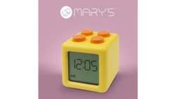 Budzik Klocek żółty MARYS MW61052