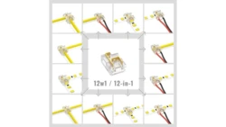 Zestaw złączek 12w1 do taśm LED COB/SMD 10 mm IP20 ECO LIGHT EC61866