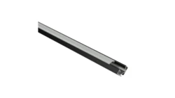 Profil R03 narożny do taśm LED czarny z kloszem mlecznym + zaślepki 6 szt. 3m EC61735 /10szt./