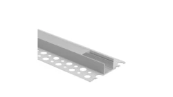 Profil GPP03 do płyt g-k pod płytkę biały z kloszem mrożonym + zaślepki 6 szt. 3m EC61722 /10szt./