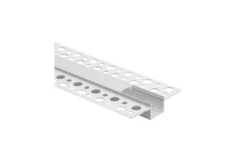 Profil GP03 podtynkowy do płyt g-k biały z kloszem mlecznym + zaślepki 6 szt. 3m EC61714 /10szt./