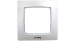 KARO Ramka pojedyncza do łączników IP44 srebrny perłowy RH-1S/43