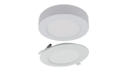Oprawa sufitowa Downlight okrągły CCT natynk/podtynk 2w1 12W 1100lm zmienna barwa 3000/4000/6500K biały IP20 EC61080