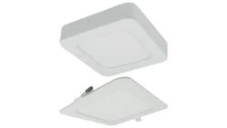 Oprawa sufitowa Downlight kwadrat CCT natynk/podtynk 2w1 24W 2200lm zmienna barwa 3000/4000/6500K biały IP20 EC61086