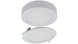 Oprawa sufitowa Downlight okrągły CCT natynk/podtynk 2w1 24W 2200lm zmienna barwa 3000/4000/6500K biały IP20 EC61082