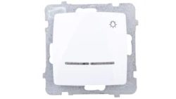 KARO Przycisk /światło/ z podświetleniem biały ŁP-5SS/m/00