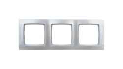 KARO Ramka potrójna srebrny perłowy R-3S/43